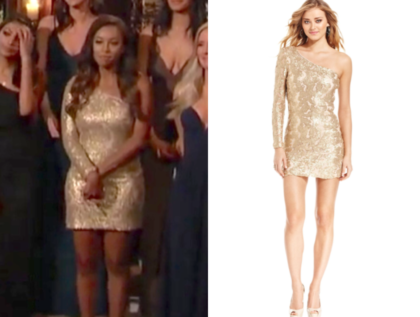 guess gold sequin dress