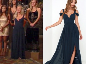 ocean of elegance navy blue maxi dress