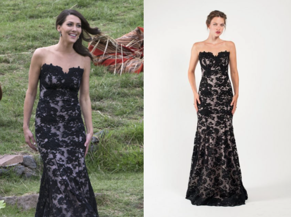 olvi's black lace gown, 2768