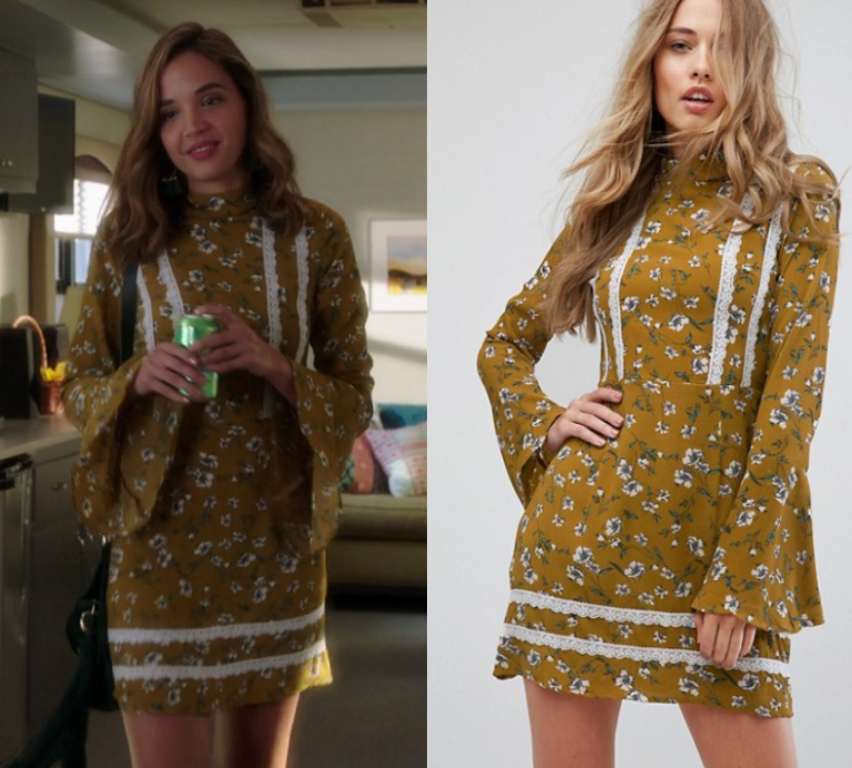 Famous in Love: Season 2 Episode 3 Cassie's Yellow Floral Dress | Shop ...