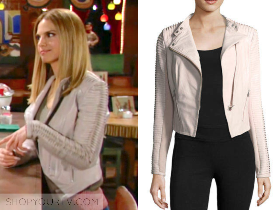 The Young and the Restless: April 2018 Mac's Blush Pink Leather Jacket ...