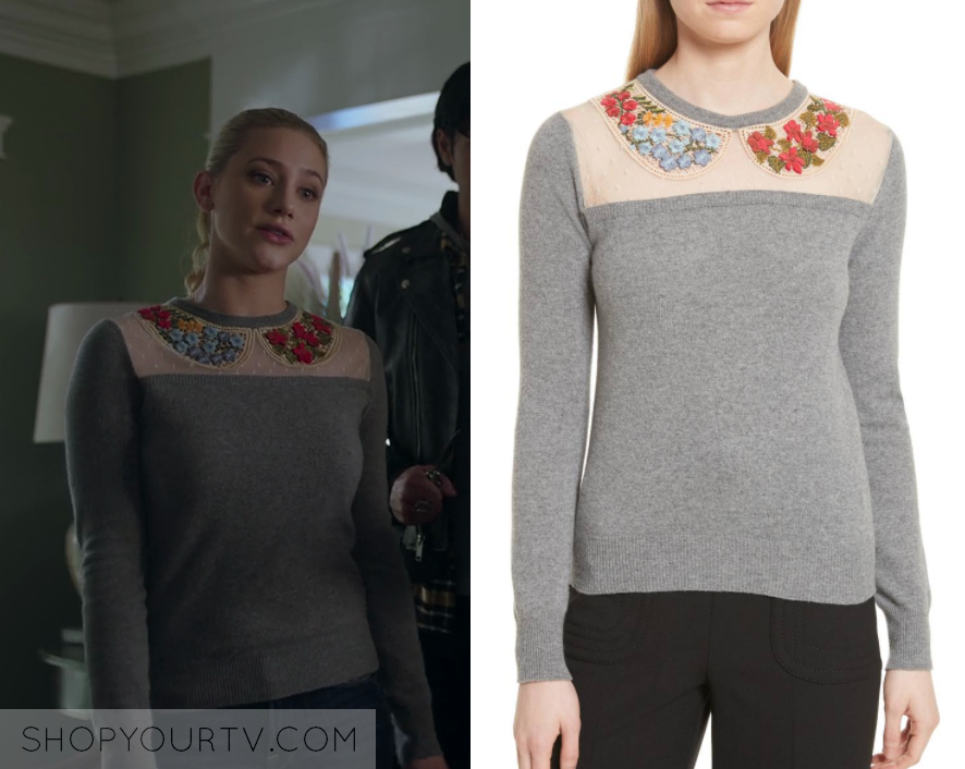 Riverdale: Season 2 Episode 17 Betty's Floral Collar Sweater | Shop Your TV