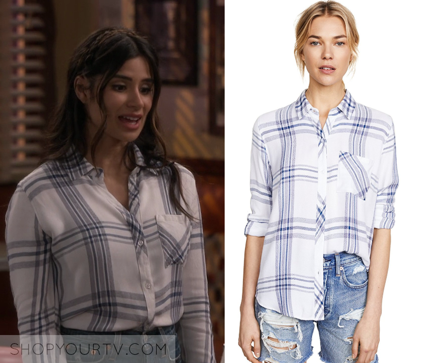 Superior Donuts: Season 2 Episode 21 Sofia's White Plaid Shirt ...