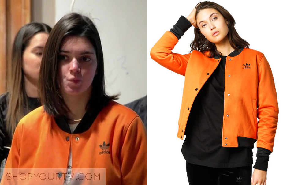 kendall orange adidas jacket