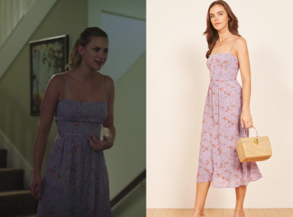 Riverdale: Season 3 Episode 1 Betty's purple Floral Midi Dress | Shop ...