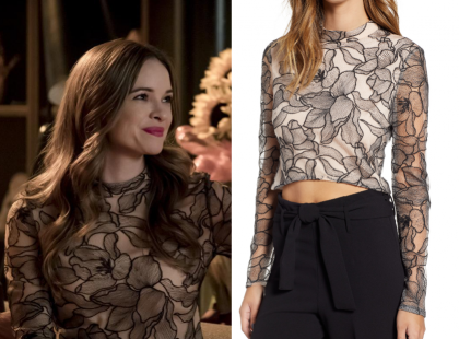 The Flash: Season 5 Episode 7 Caitlin's Long Sleeve Lace Top | Shop Your TV