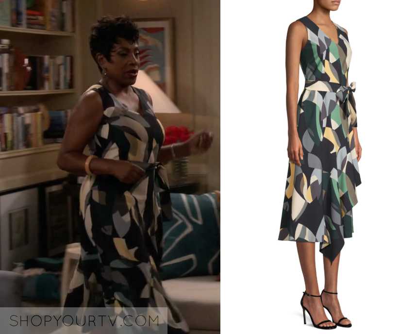 Fam: Season 1 Episode 2 Rose's Printed Wrap Dress | Shop Your TV