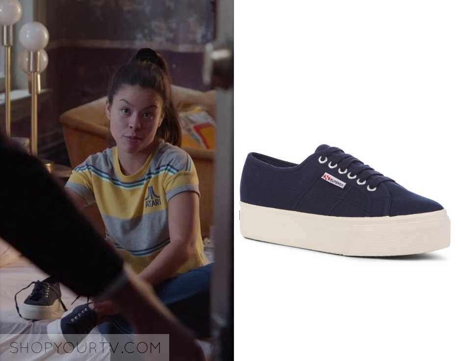 Good Trouble: Season 1 Episode 3 Mariana's Navy Platform Sneakers ...