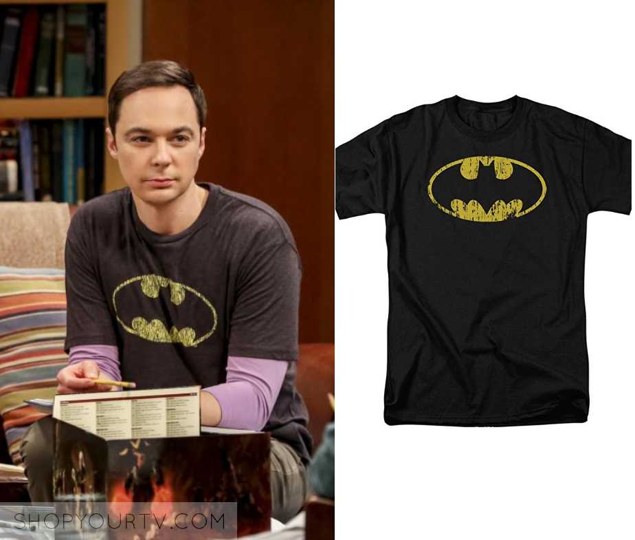 Big Bang Theory: Season 12 Episode 12 Sheldon's Faded Batman T Shirt ...