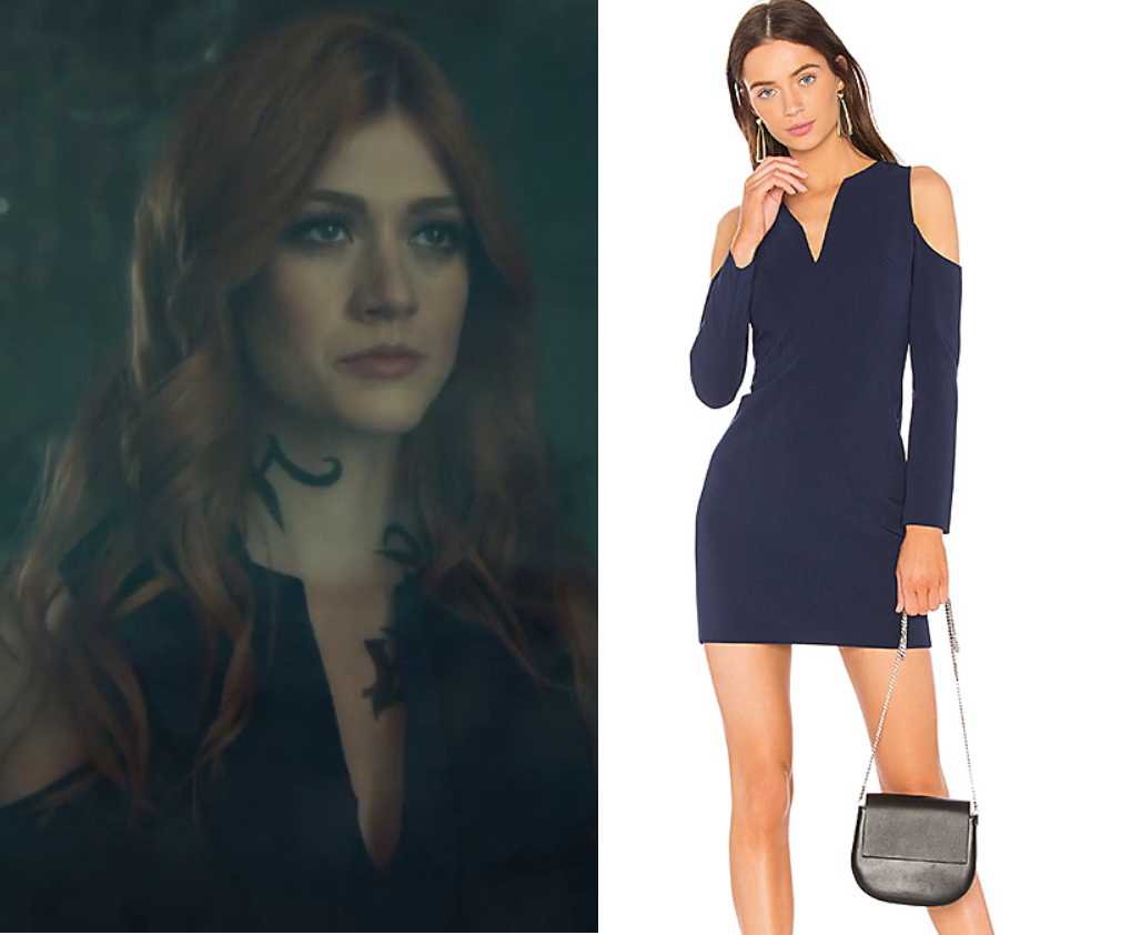Shadowhunters: Season 3 Episode 11 Clary's Blue Cut out Shoulder Dress |  Fashion, Clothes, Outfits and Wardrobe on | Shop Your TV