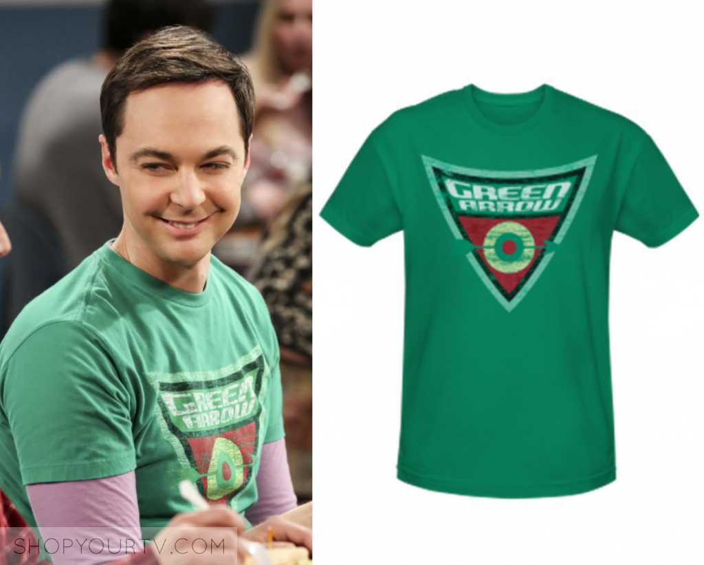 Big Bang Theory: Season 12 Episode 15 Sheldon's Green Arrow T Shirt ...