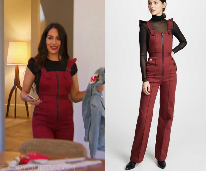 Total Bellas: Season 4 Episode 10 Brie's Red Zip Front Overalls | Shop ...