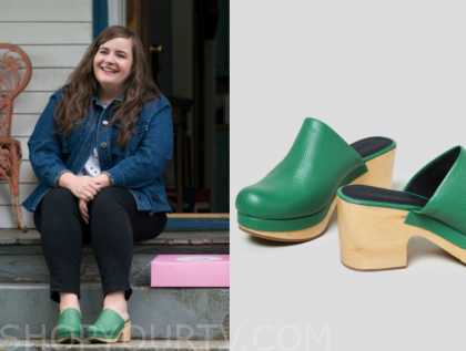 rachel comey green clogs