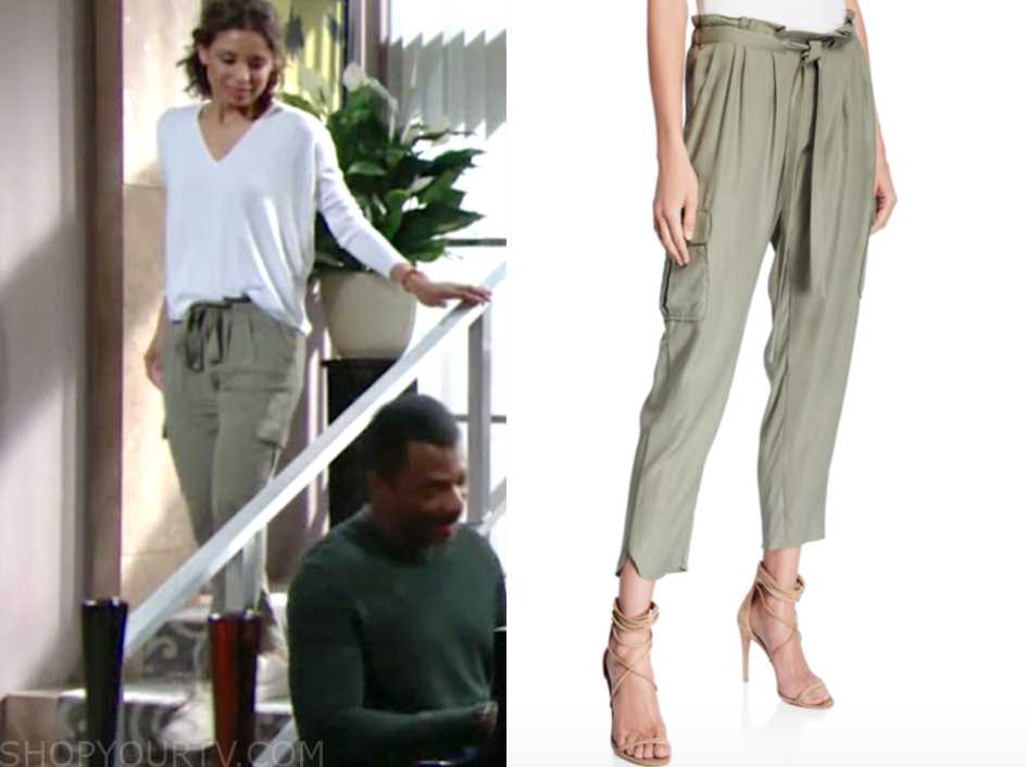 The Young and the Restless: April 2019 Elena's Green Cargo Pants | Shop ...