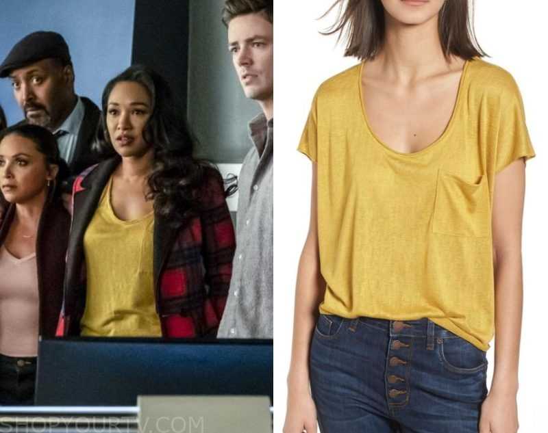 The Flash: Season 5 Episode 17/18 Iris' Yellow Tee | Shop Your TV