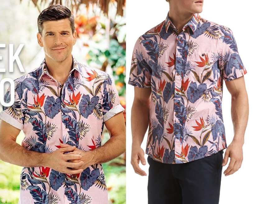 Bachelor in Paradise AU: Season 2 Episode 1 Osher's Pink Tropical Shirt ...