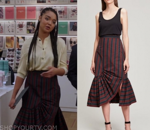 The Bold Type: Season 3 Episode 8 Kat's Striped Midi Skirt | Shop Your TV