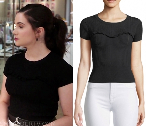 The Bold Type: Season 3 Episode 8 Jane's Ribbed Ruffle Tee | Shop Your TV