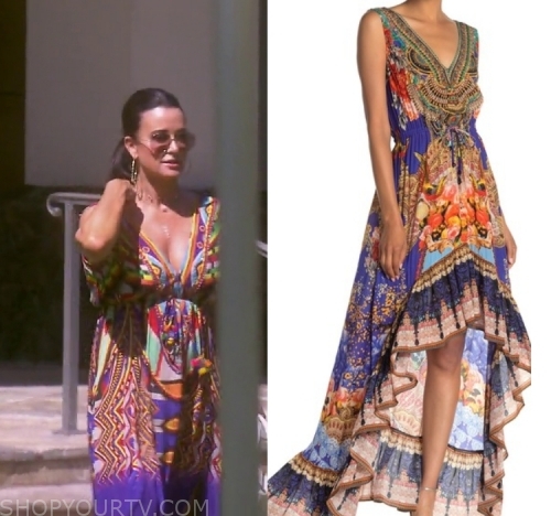 RHOBH: Season 9 Episode 16 Kyle's Multi Color Print Maxi Dress | Shop ...