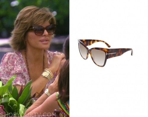 Lisa Rinna's Cut Out Cat Eye Sunglasses