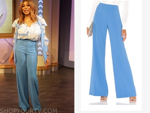 The Wendy Williams Show: June 2019 Wendy Williams's Blue Trouser Pants ...