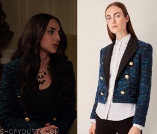 Designated Survivor: Season 3 Episode 2 Ranias's Blue Tweed Jacket ...