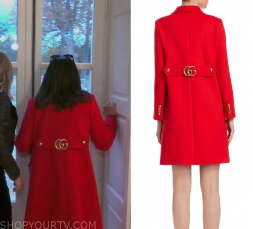 gucci coat red