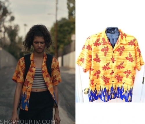 Euphoria: Season 1 Episode 3 Maddy's Denim Zip Up Crop Top, Shop Your TV