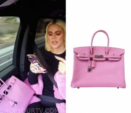 khloe kardashian pink birkin