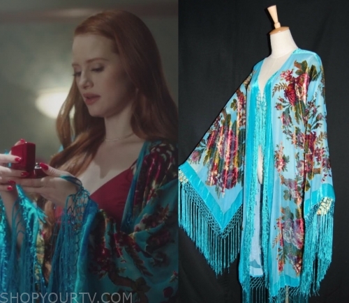 Cheryl blossom blue dress