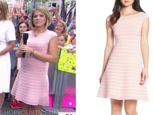 The Today Show: August 2019 Dylan Dreyer's Pink Knit Dress | Shop Your TV