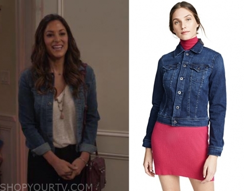 Life in Pieces: Season 4 Episode 11 Colleen's Dark Denim Jacket | Shop ...