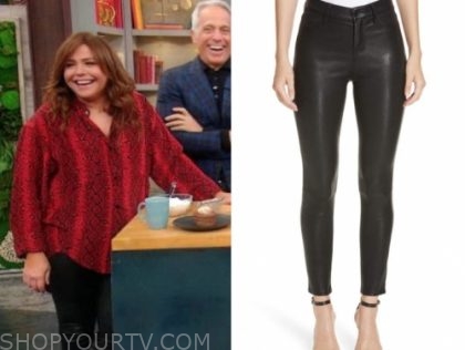 The Rachael Ray Show: September 2019 Rachael Ray's Black Leather Skinny  Pants