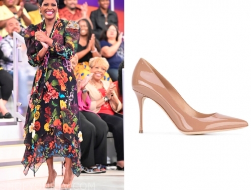 Tamron Hall Show: September 2019 Tamron Hall's Nude Patent Leather ...