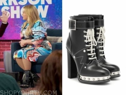 The Kelly Clarkson Show: September 2019 Kelly Clarkson's Black Studded ...