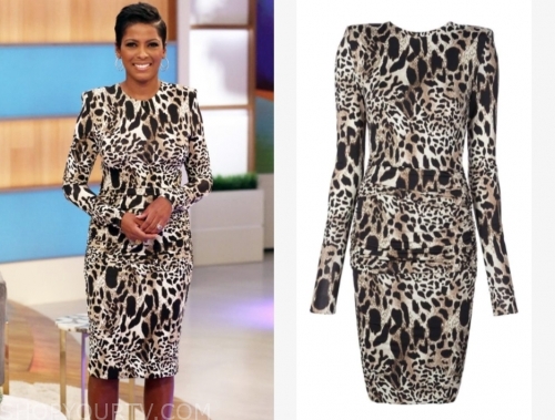 Tamron Hall Show: September 2019 Tamron Hall's Animal Print Dress ...