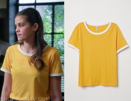 Greenhouse Academy Season 3 Episode 2 Hayley S Yellow Ringer Tee Shop Your Tv