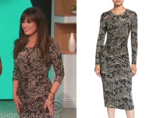 The Talk: October 2019 Marie Osmond's Paisley Print Dress | Shop Your TV