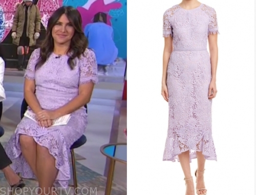 The Today Show: October 2019 Joelle Garguilo's Purple Lace Dress ...