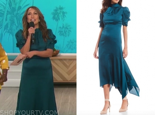 eliza j teal dress