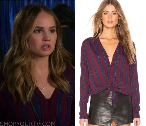 Insatiable: Season 2 Episode 4 Patty's Burgundy Stripe Blouse | Shop ...