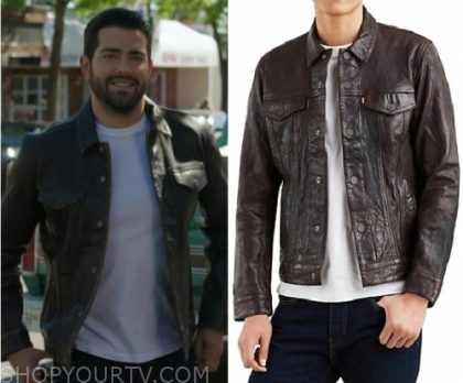 levi leather trucker jacket