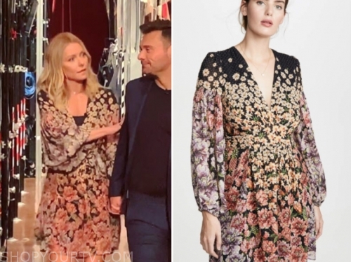 Live with Kelly and Ryan: November 2019 Kelly Ripa's Floral Mini Dress ...