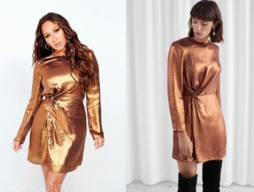 and other stories gold dress