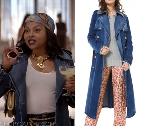 Empire: Season 6 Episode 7 Cookie's Blue Denim Coat | Shop Your TV