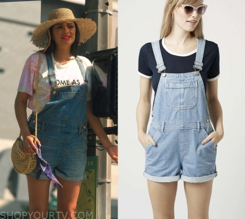 Dollface: Season 1 Episode 9 Stella's Denim Overalls | Shop Your TV