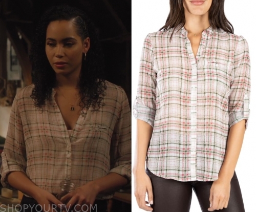 Charmed: Season 2 Episode 8 Macy's Plaid Shirt | Shop Your TV