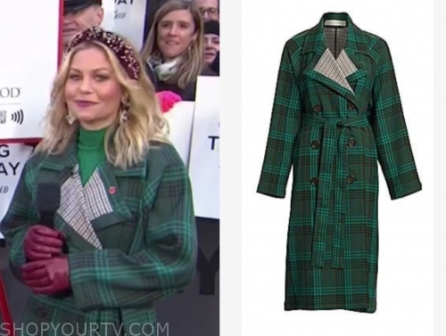The Today Show: December 2019 Candace Cameron Bure's Green Plaid Coat ...