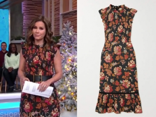 rebecca jarvis's floral mdi dress