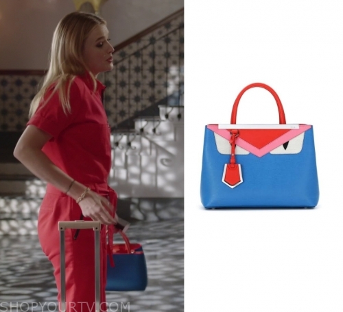 Dynasty: Season 3 Episode 8 Kirby's Blue/Red Colorblock Bag | Shop Your TV